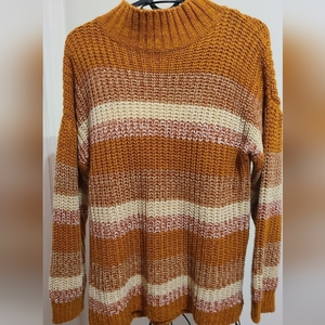 Vintage cozy mockneck knit sweater‎